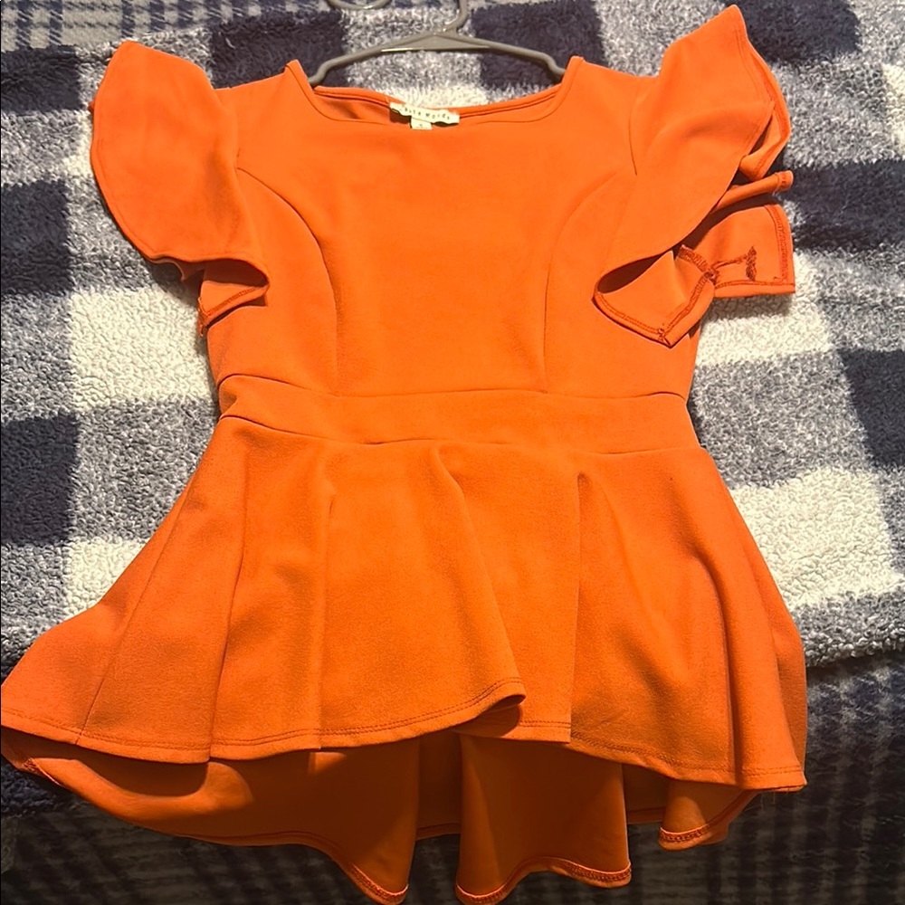Haute Monde Bold Orange Dress